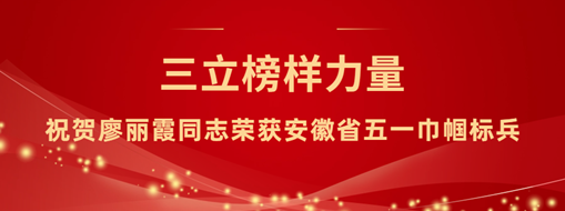 ?三立“她”力量！祝賀廖麗霞同志榮獲安徽省五一巾幗標兵